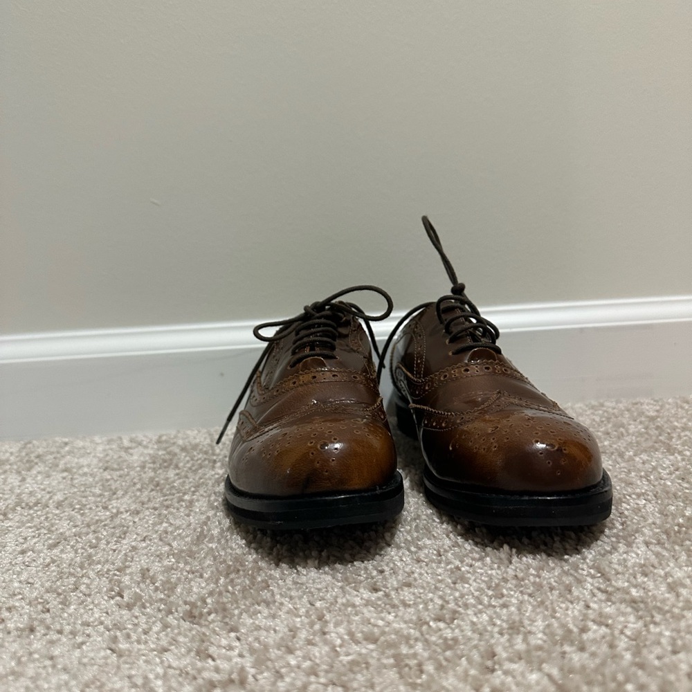 G.H. Bass & Co. Brown Leather Women's Oxfords
